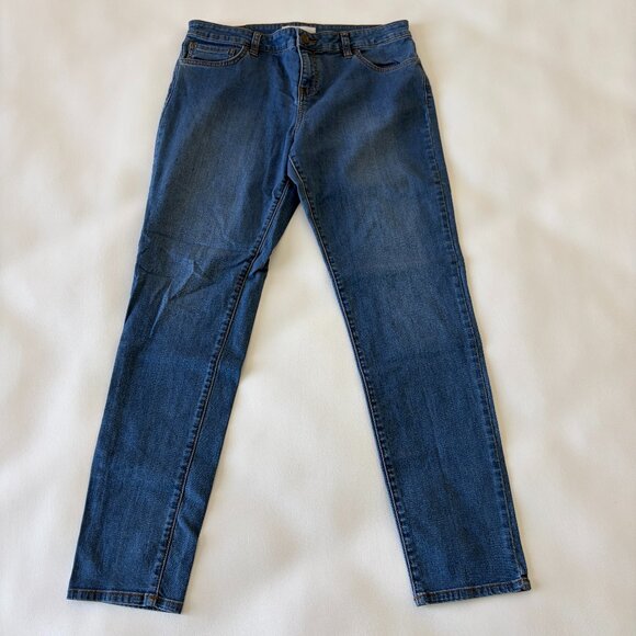 Vans Jean Womens 31 Blue Slim Fit Mid-Rise Stretch Denim - Picture 1 of 13